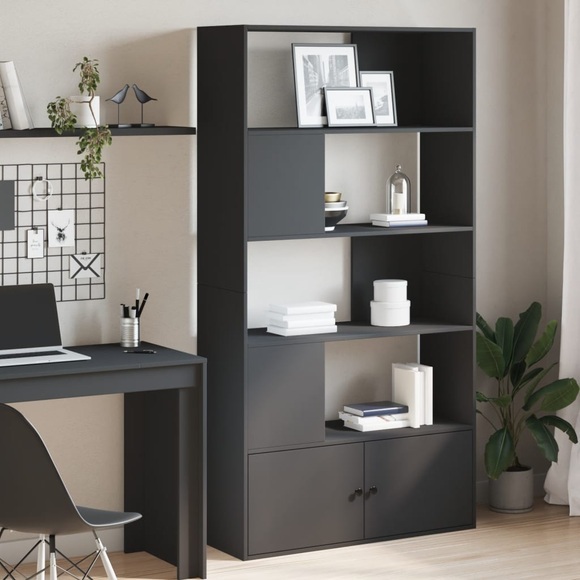 vidaXL Bücherregal Schwarz 100x36x189 cm Holzwerkstoff