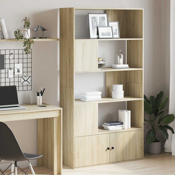 vidaXL Bücherregal Sonoma-Eiche 100x36x189 cm Holzwerkstoff
