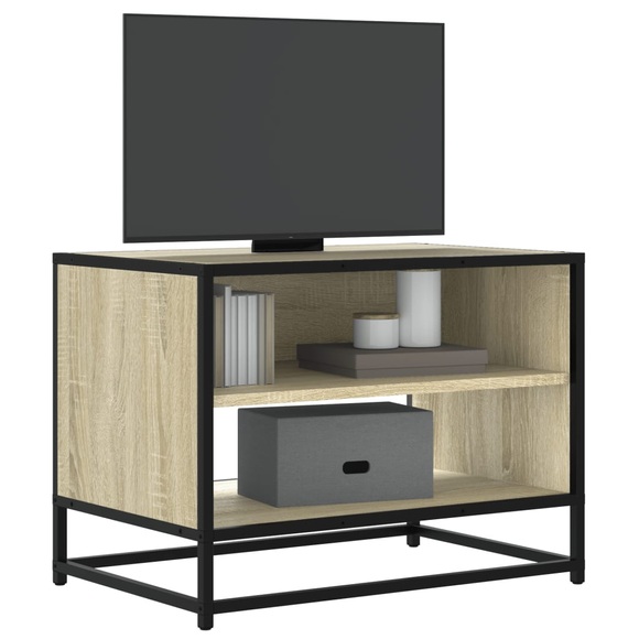 vidaXL TV-Schrank Sonoma-Eiche 61x40x46 cm Holzwerkstoff und Metall
