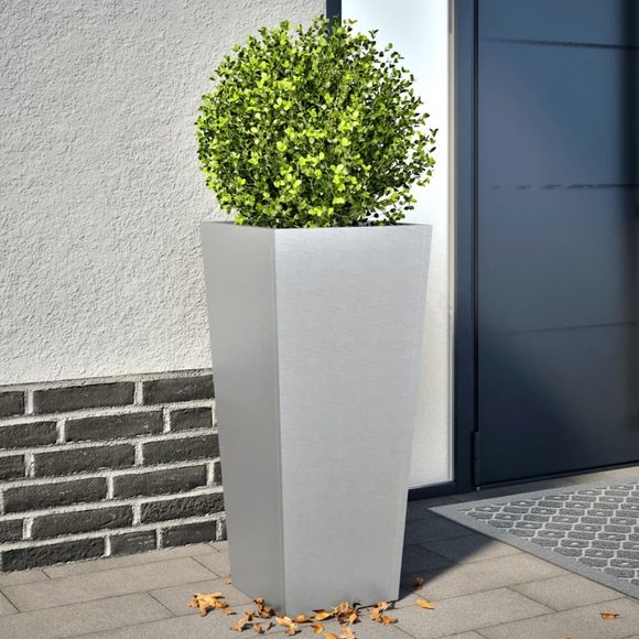 vidaXL Pflanzkübel 2 Stk. 35x35x75 cm Verzinkter Stahl