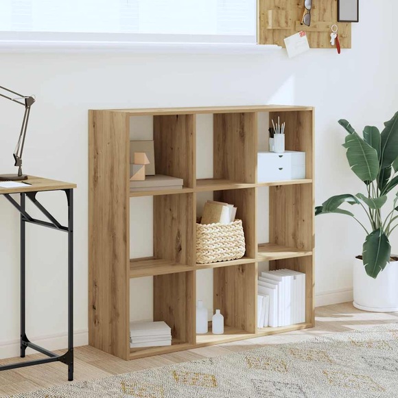 vidaXL Bücherregal Artisan-Eiche 102x32x102 cm Holzwerkstoff