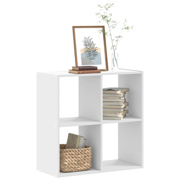 vidaXL Bücherregal Weiß 68,5x32x68,5 cm Holzwerkstoff