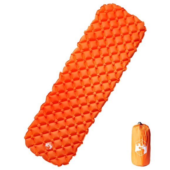 vidaXL Isomatte Aufblasbar Orange 190x58x6 cm