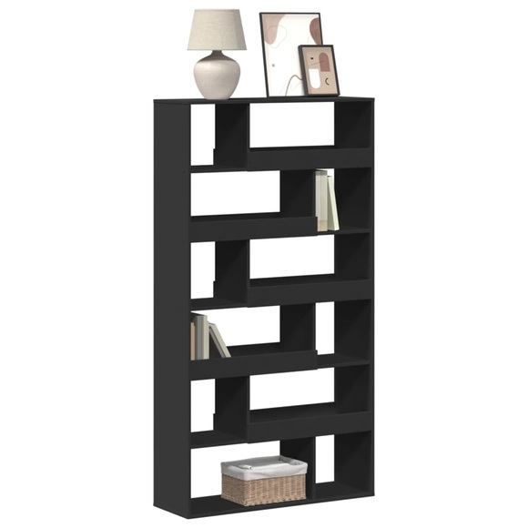 vidaXL Bücherregal Schwarz 100x33x187,5 cm Holzwerkstoff