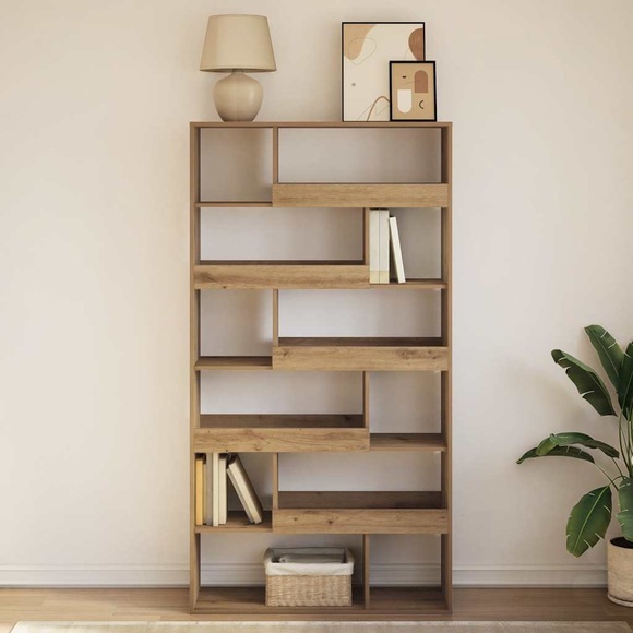 vidaXL Bücherregal Artisan-Eiche 100x33x187,5 cm Holzwerkstoff