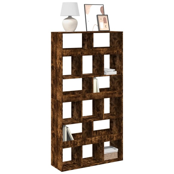 vidaXL Bücherregal Räuchereiche 100x33x187,5 cm Holzwerkstoff