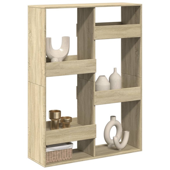 vidaXL Raumteiler Sonoma-Eiche 100x33x135 cm Holzwerkstoff