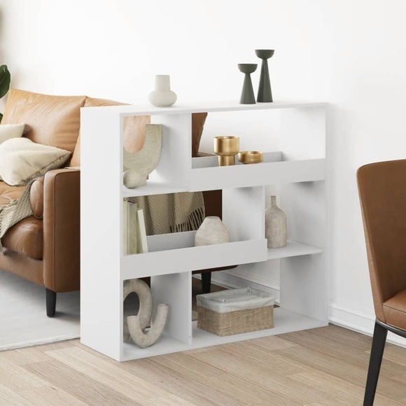 vidaXL Bücherregal Weiß 100x33x94,5 cm Holzwerkstoff