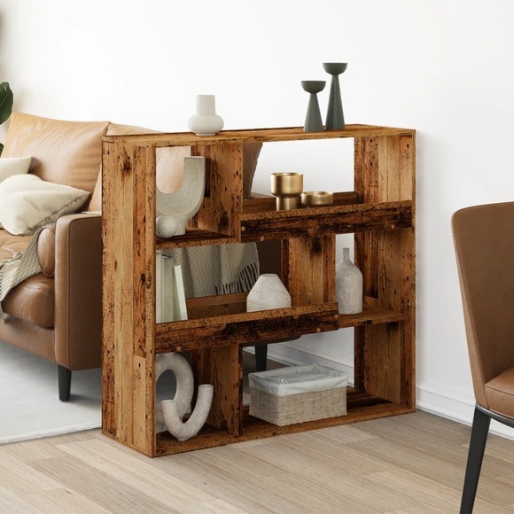 vidaXL Bücherregal Altholz-Optik 100x33x94,5 cm Holzwerkstoff
