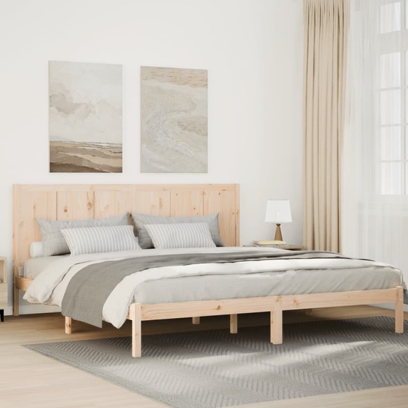 vidaXL Massivholzbett Extra Lang ohne Matratze 180x220 cm