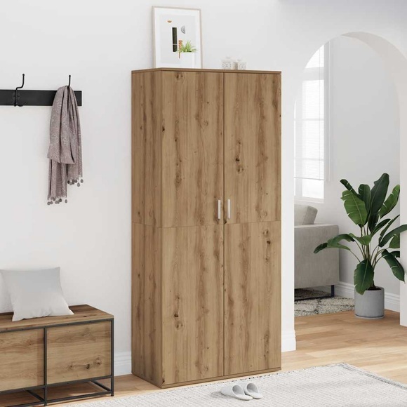 vidaXL Schuhschrank Artisan-Eiche 80x39x178 cm Holzwerkstoff