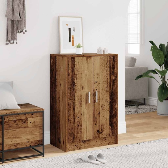 vidaXL Schuhschrank Altholz-Optik 60x35x92 cm Holzwerkstoff