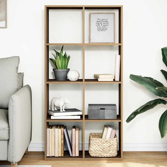 vidaXL Raumteiler-Bücherregal Artisan-Eiche 69,5x29x137,5 cm