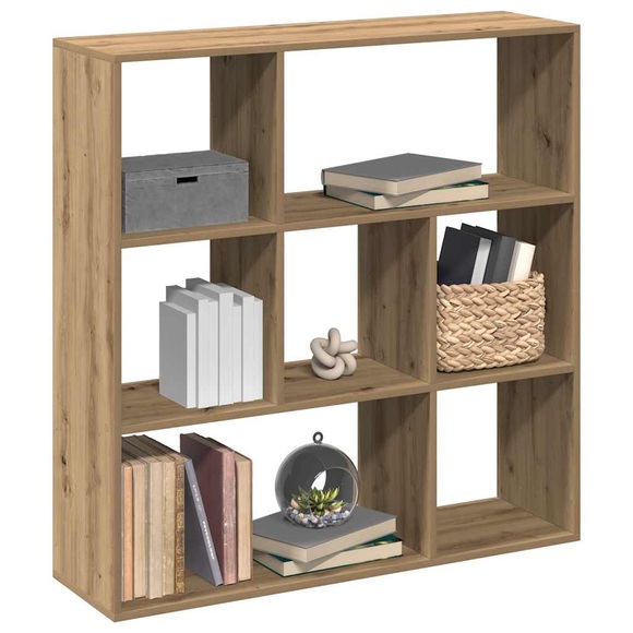 vidaXL Raumteiler-Bücherregal Artisan-Eiche 102x29x103,5 cm