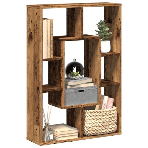 vidaXL Bücherregal Altholz-Optik 63x20x90 cm Holzwerkstoff