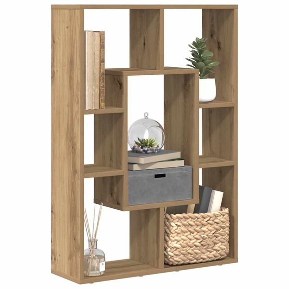 vidaXL Bücherregal Artisan-Eiche 63x20x90 cm Holzwerkstoff