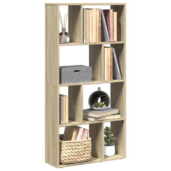 vidaXL Bücherregal Sonoma-Eiche 60x20x120 cm Holzwerkstoff