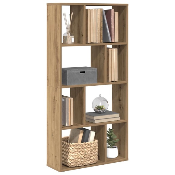 vidaXL Bücherregal Artisan-Eiche 60x20x120 cm Holzwerkstoff