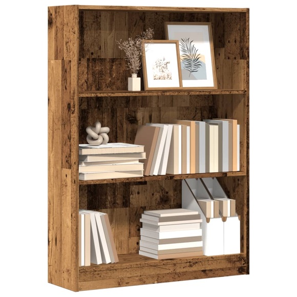 vidaXL Bücherregal Altholz-Optik 80x24x109 cm Holzwerkstoff