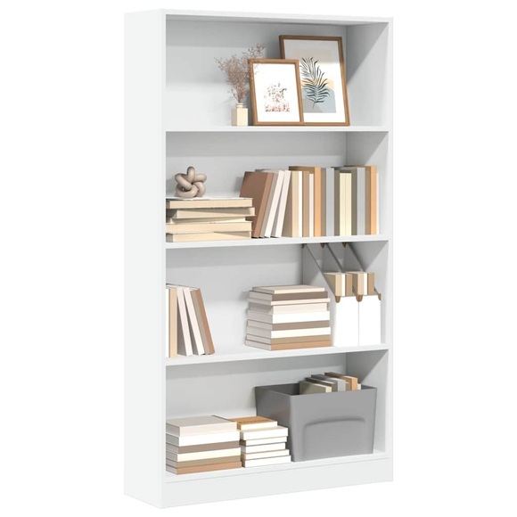 vidaXL Bücherregal Weiß 80x24x143 cm Holzwerkstoff
