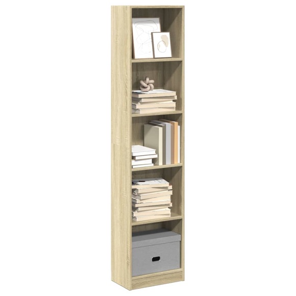 vidaXL Bücherregal Sonoma-Eiche 40x24x176 cm Holzwerkstoff
