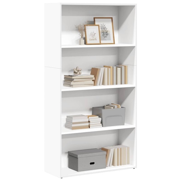 vidaXL Bücherregal Weiß 80x30x152 cm Holzwerkstoff
