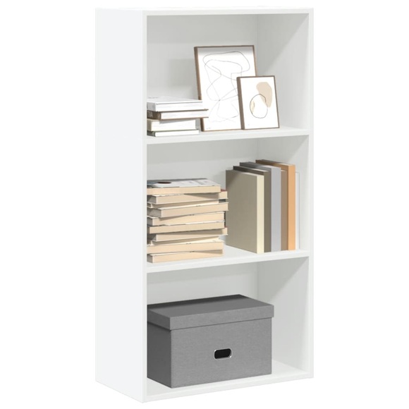 vidaXL Bücherregal Weiß 60x30x114 cm Holzwerkstoff