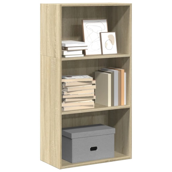 vidaXL Bücherregal Sonoma-Eiche 60x30x114 cm Holzwerkstoff