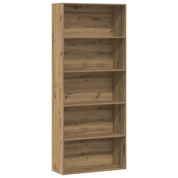 vidaXL Bücherregal Artisan-Eiche 80x30x189 cm Holzwerkstoff