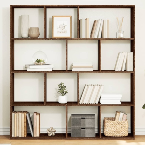 vidaXL Bücherregal Braun Eichen-Optik 132x29x141,5 cm Holzwerkstoff