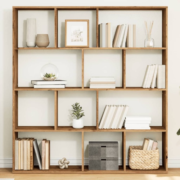 vidaXL Bücherregal Artisan-Eiche 132x29x141,5 cm Holzwerkstoff