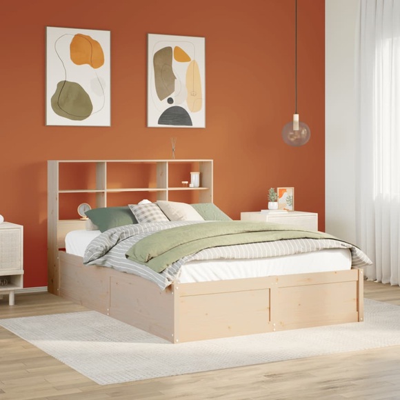 vidaXL Massivholzbett ohne Matratze 120x200 cm Kiefernholz