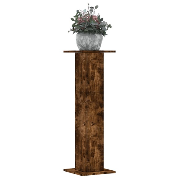 vidaXL Pflanzenständer 2 Stk. Räuchereiche 30x30x95 cm Holzwerkstoff