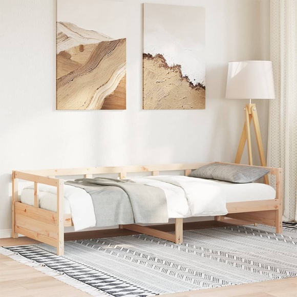vidaXL Tagesbett Natur 90x190 cm Massivholz Kiefer