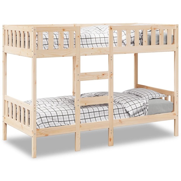 vidaXL Etagenbett 90x190 cm Massivholz Kiefer