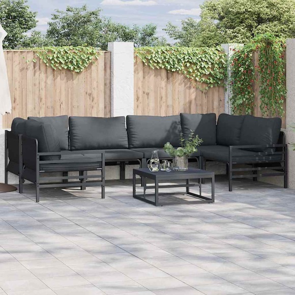 VidaXL - Modernes sofa stahl, One Size, Grau
