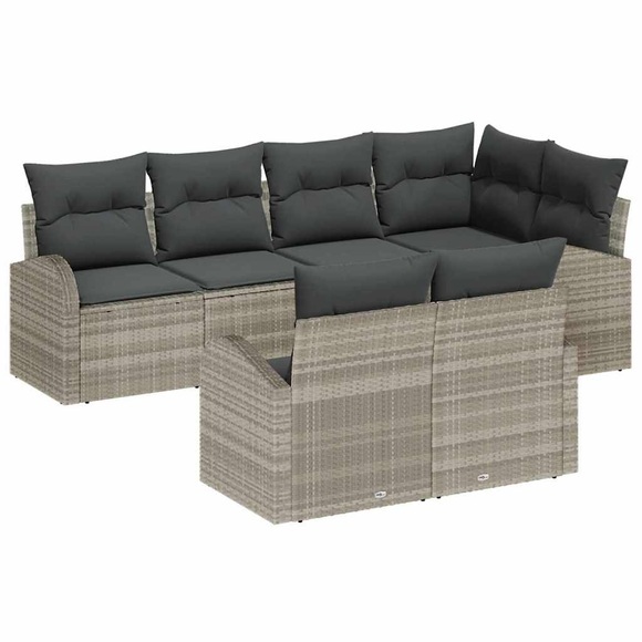 VidaXL - Garten-lounge-set poly-rattan, One Size, Grau
