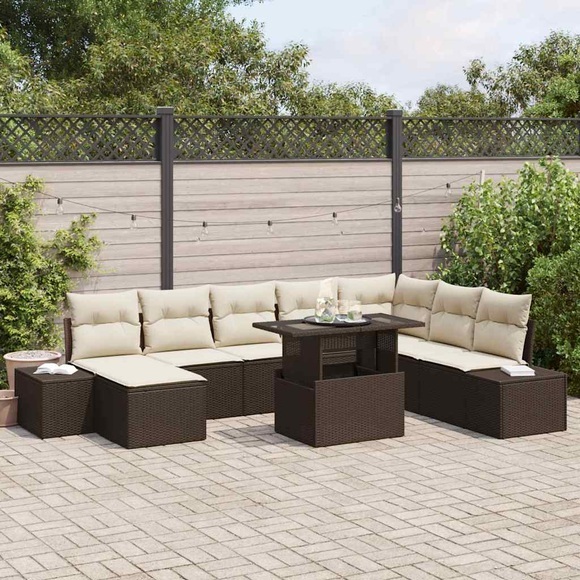 VidaXL - Garten-sofa poly-rattan, One Size, Braun