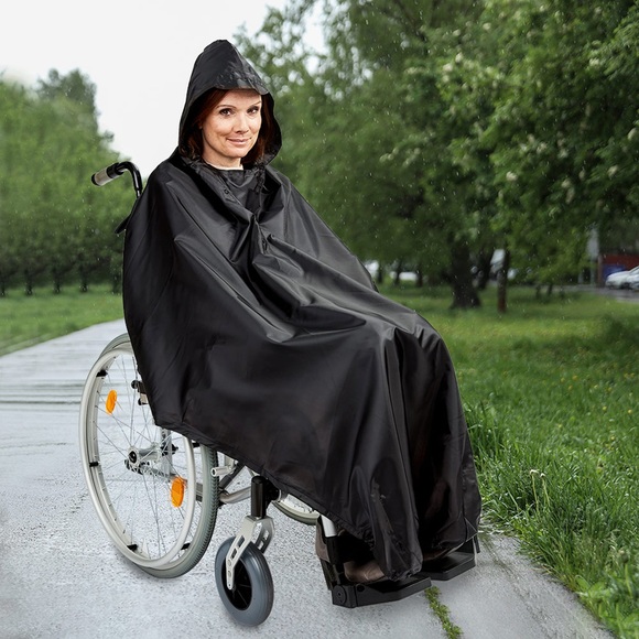 Rollstuhl-Regencape Wellys Blau