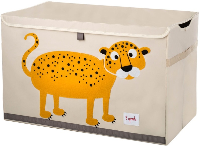 3 SPROUTS Spielzeugkiste Leopard
