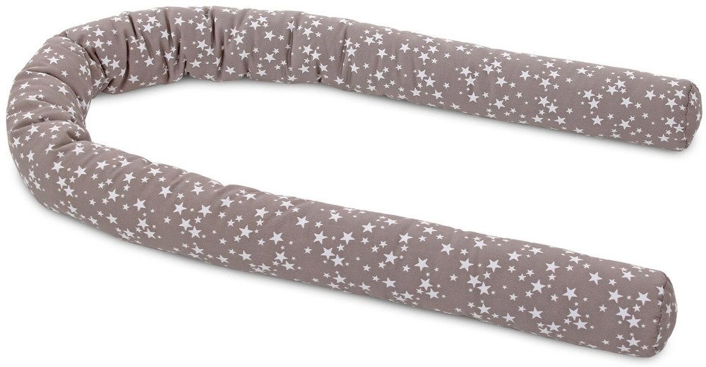 babybay Nestchenschlange taupe Sterne weiß - braun