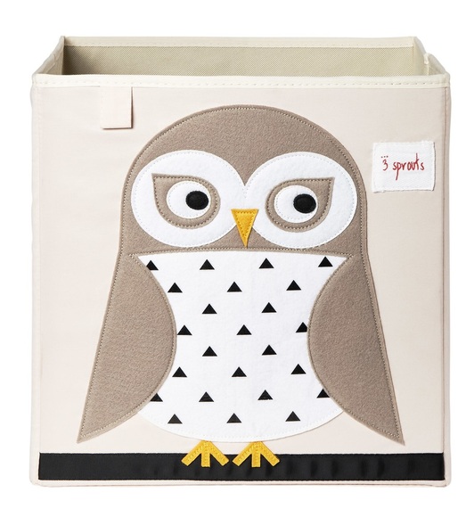 3 SPROUTS Spielzeugbox Eule