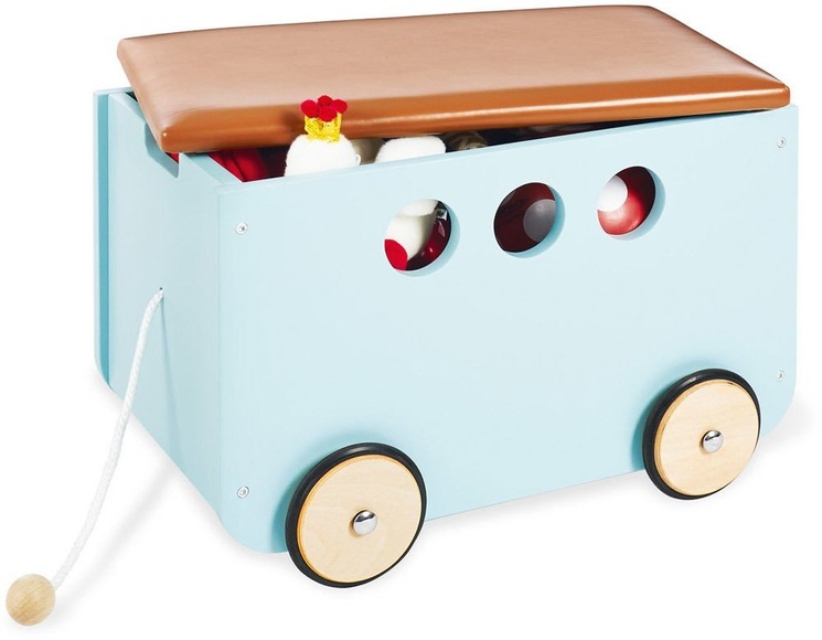 PINOLINO Spielzeugkiste mit Rollen Jim mint