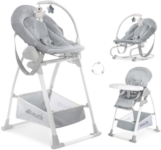hauck Hochstuhl Sit´n Relax 3 in 1 Stretch Grey - grau