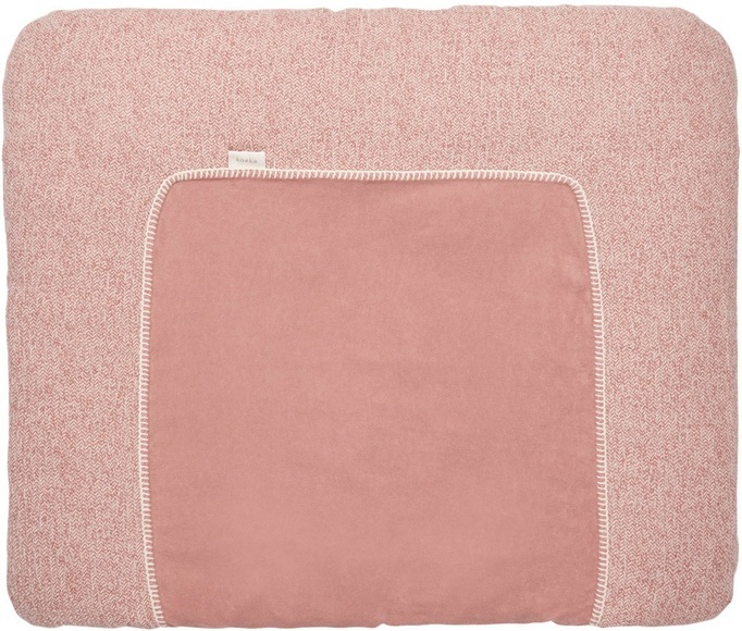 Koeka Wickelauflagenbezug BASEL (90x78) meliert in old pink
