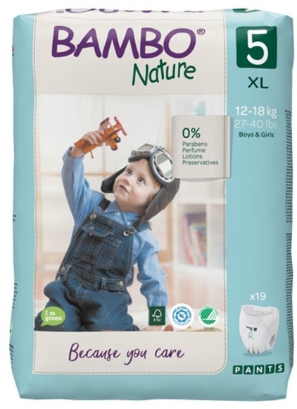 ABENA Bambo Nature Training Pants Junior 12-18kg (19 Stück)