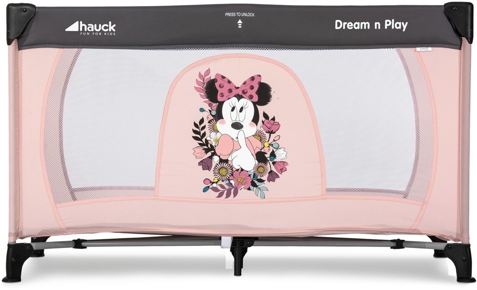 hauck Reisebett Dream'n Play Minnie Sweetheart - schwarz