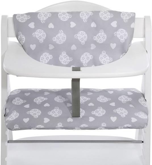 hauck Hochstuhlauflage Deluxe Teddy Grey - grau