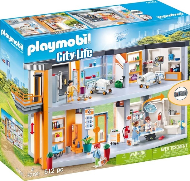 PLAYMOBIL City Life Grosses Krankenhaus mit Einrichtung #70190