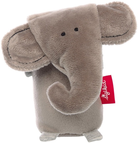 sigikid ® Stabquietsche Elefant, Baby Urban Edition - grau